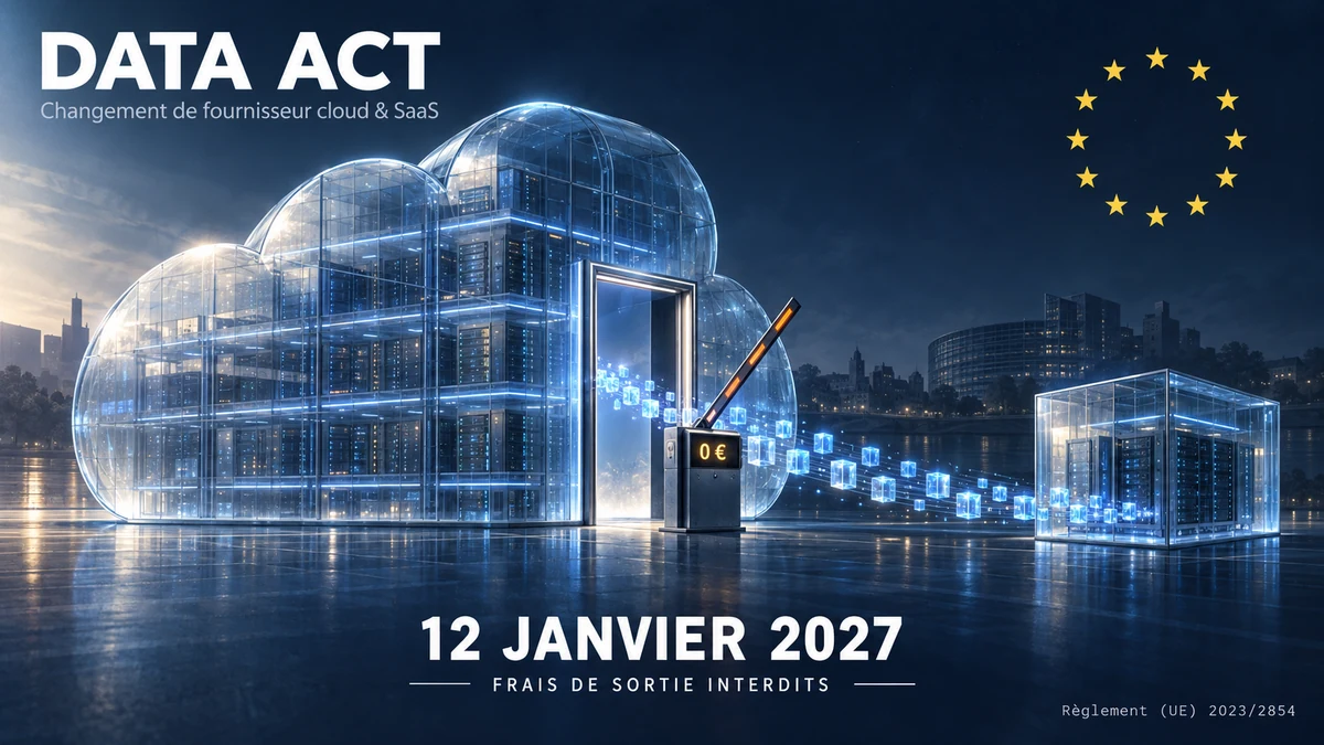 Data Act : à partir du 12 janvier 2027, les frais de changement de fournisseur cloud et SaaS sont interdits dans l'Union européenne
