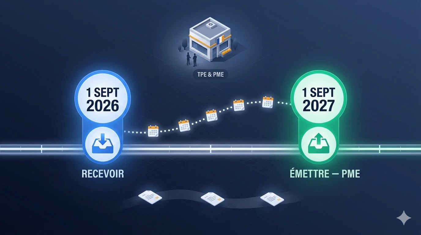 Calendrier de la facturation électronique pour les PME en 2026 et 2027