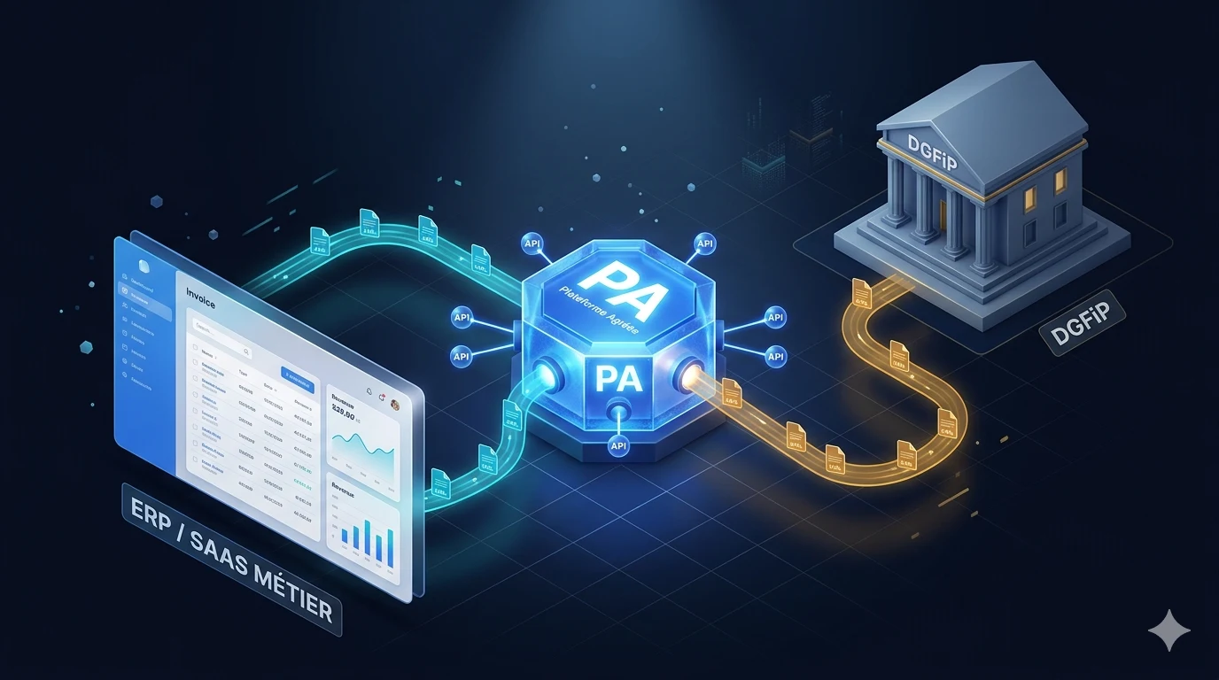 Intégration API d'une Plateforme Agréée dans un ERP ou SaaS sur mesure