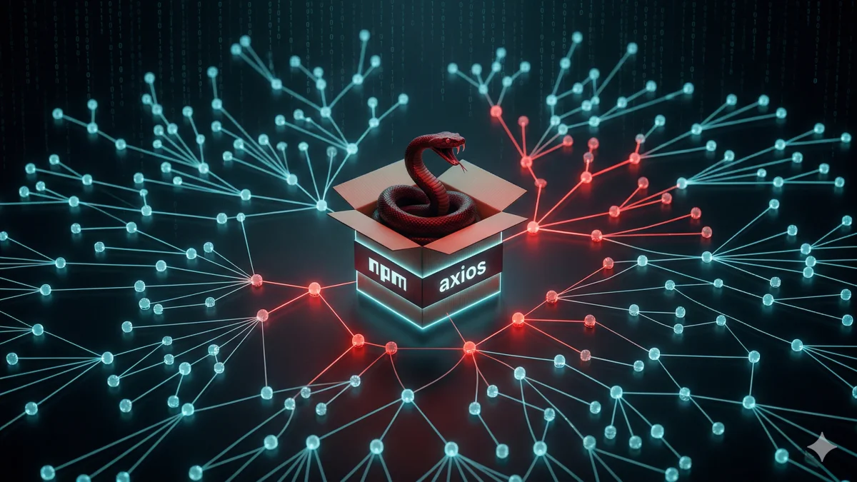 Piratage de la librairie JavaScript Axios via la supply chain npm